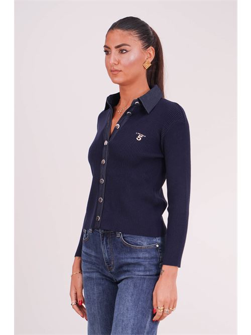 Cardigan a costine Il The' Delle 5 | CIPSDARK BLUE